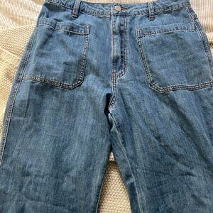 Miou Muse High Rise Patch Pocket Jeans – Small